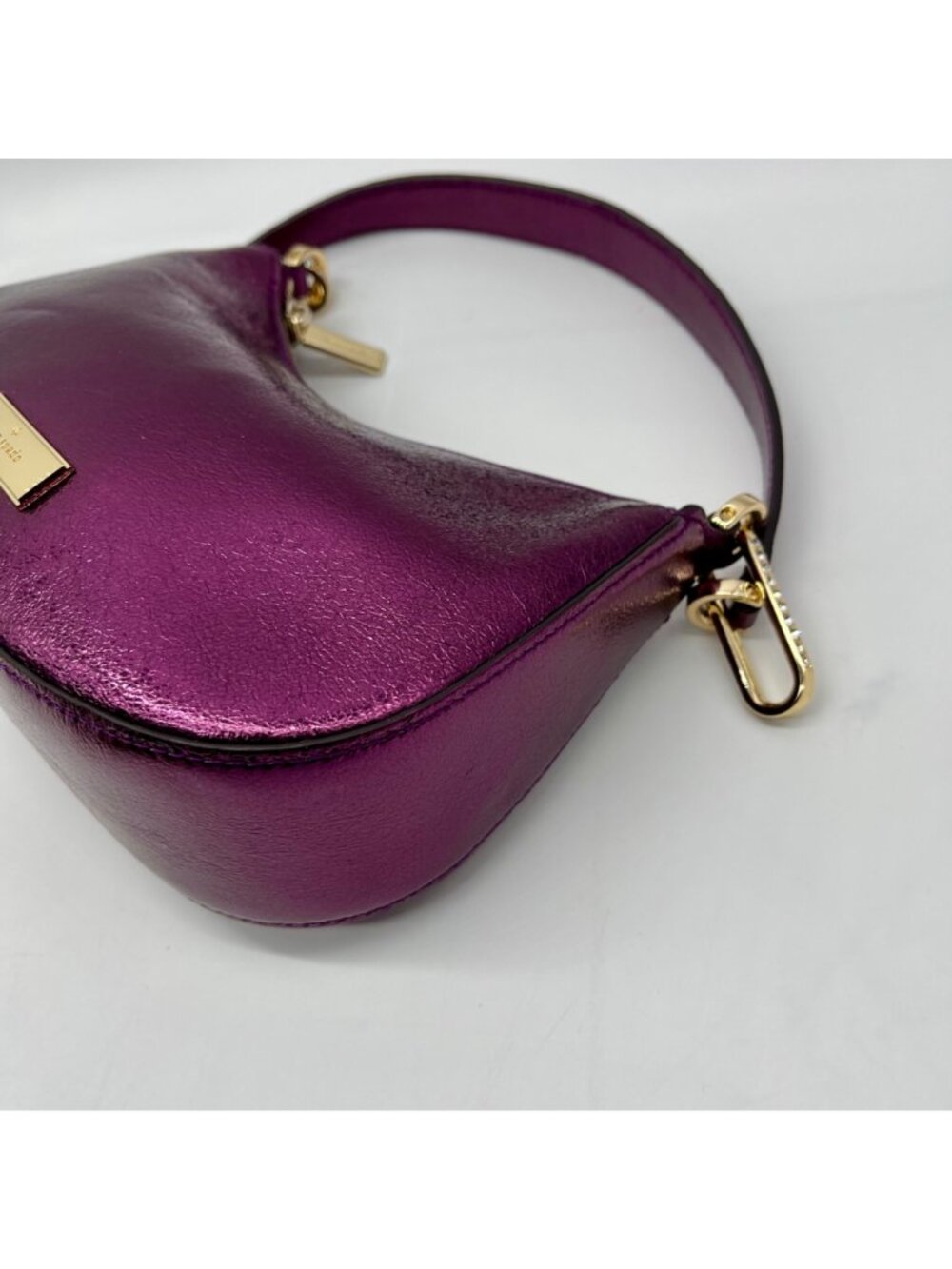 Kate Spade Purple Nine Metallic Shoulder Bag - Picture 6 of 11